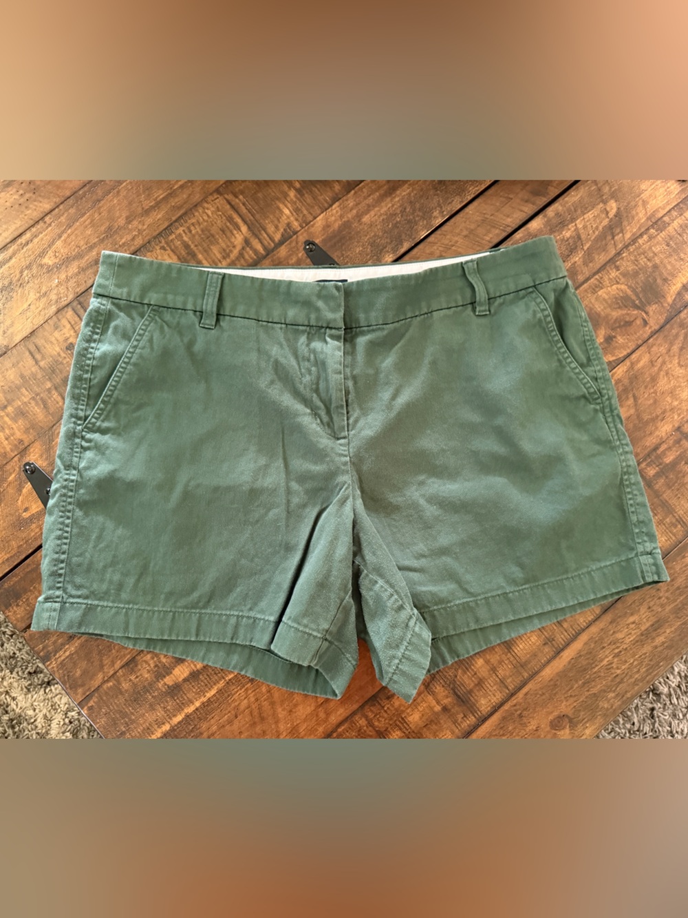 J. Crew Hunter Green Cotton Chinos
